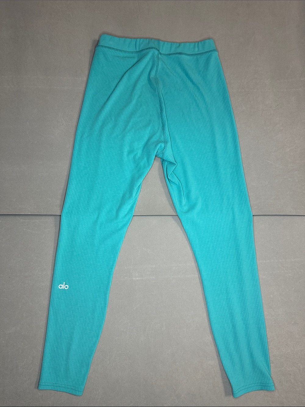 ALO Yoga Ribbed Leggings in Teal Blue-Green - No size tag S*